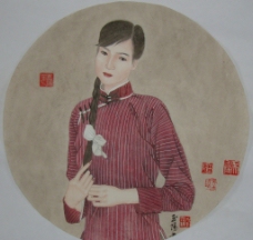 吴玉阳工笔人物画