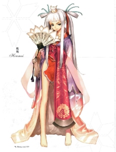 扇子美女