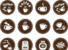 健康饮食咖啡图标图片