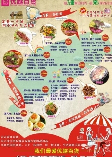 烧烤休闲广场台湾美食广场海报图片
