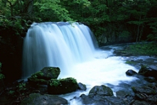 自然 山水 瀑布图片