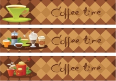 咖啡海报设计矢量图