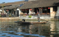西塘渔船图片