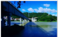 中国桥梁 水库铁路桥图片