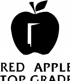 矢量图库红苹果木门logo