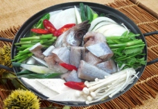 韩国菜明太鱼火锅图片