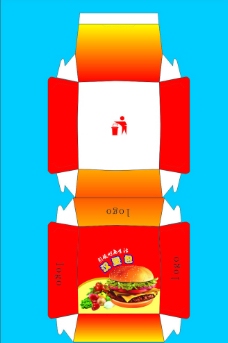 汉堡包包装盒