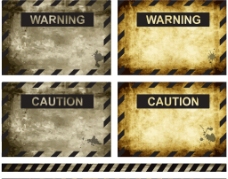 警告条纹金属背景图片