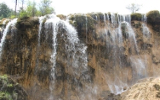 九寨沟 山水 瀑布图片