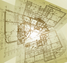 房地产背景建筑工程图纸矢量图片