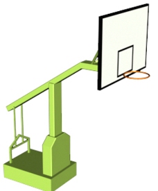 其他设计篮球架模型图片