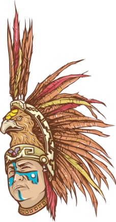 向量的阿兹特克武士