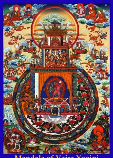 金刚瑜伽母坛城 唐卡图片