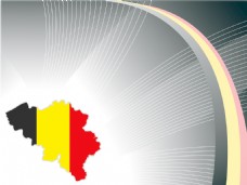 比利时地图波背景