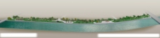 景观设计滨河效果图及3d模型图片
