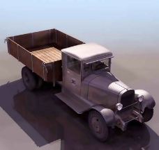 3D车模集装箱运输车卡车货车等3D模型素材1