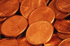 货币流通古铜色硬币商业流通货币金币金黄色货币