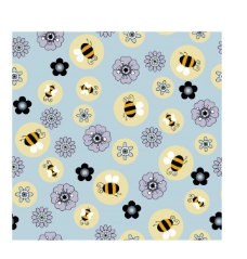 背景底纹矢量素材蜜蜂花朵底纹装饰背景矢量素材