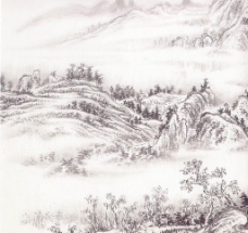 中华文化国画山水图片