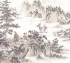 中华文化山水国画图片