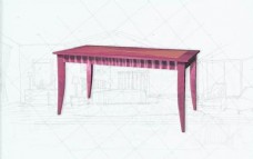 国际主义家具桌子0383D模型