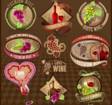 餐饮葡萄酒标签图片