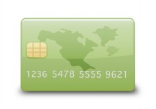 绿色的信用卡